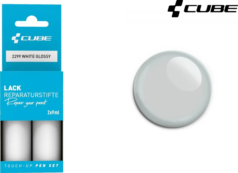 Cube Touch Up Paint Pen Set White Glossy 2299 30ml